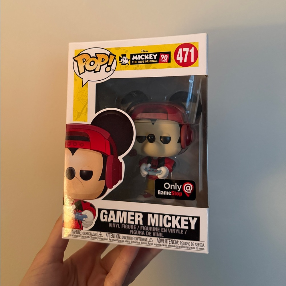 Disney Funko Pop Gamer Mickey Mouse Vinyl Figure New in‎ Box